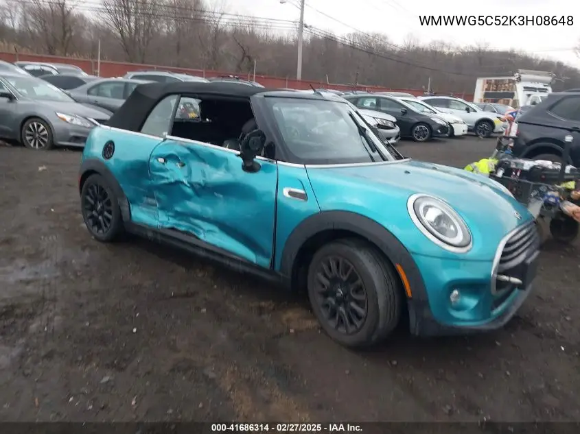 2019 Mini Convertible Cooper VIN: WMWWG5C52K3H08648 Lot: 41686314
