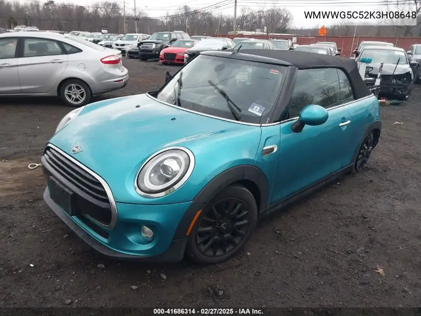 2019 Mini Convertible Cooper VIN: WMWWG5C52K3H08648 Lot: 41686314