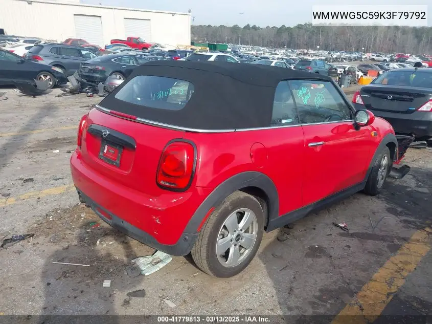 2019 Mini Convertible Cooper VIN: WMWWG5C59K3F79792 Lot: 41779813
