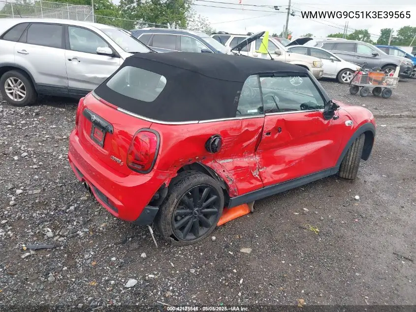 2019 Mini Convertible Cooper S VIN: WMWWG9C51K3E39565 Lot: 42125546