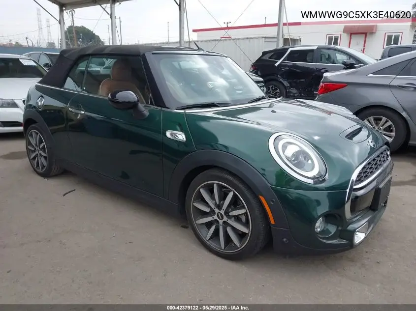 2019 Mini Convertible Cooper S VIN: WMWWG9C5XK3E40620 Lot: 42379122