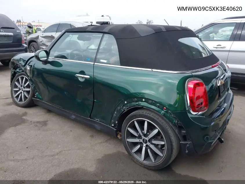 2019 Mini Convertible Cooper S VIN: WMWWG9C5XK3E40620 Lot: 42379122