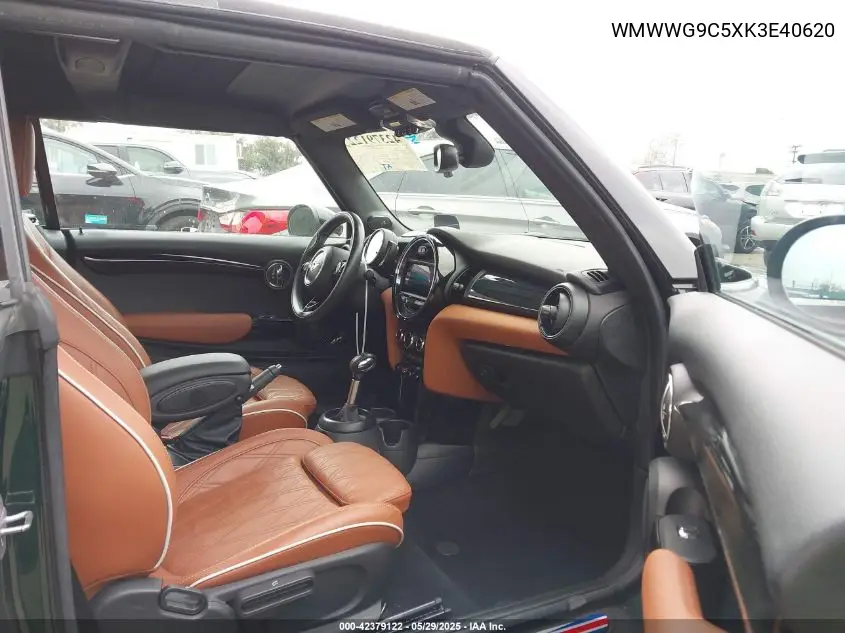 2019 Mini Convertible Cooper S VIN: WMWWG9C5XK3E40620 Lot: 42379122