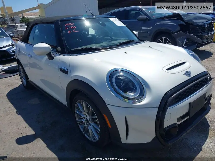 2024 Mini Convertible Cooper S VIN: WMW43DL02R3S02567 Lot: 42565738