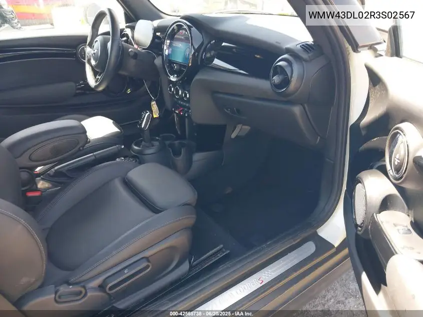 2024 Mini Convertible Cooper S VIN: WMW43DL02R3S02567 Lot: 42565738