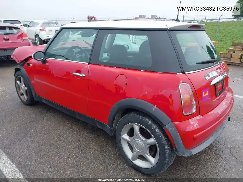 wmwrc33432tc35976 WMWRC33432TC35976 2002 Mini Cooper