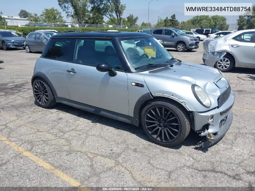 2004 Mini Cooper S VIN: WMWRE33484TD88754 Lot: 42490245