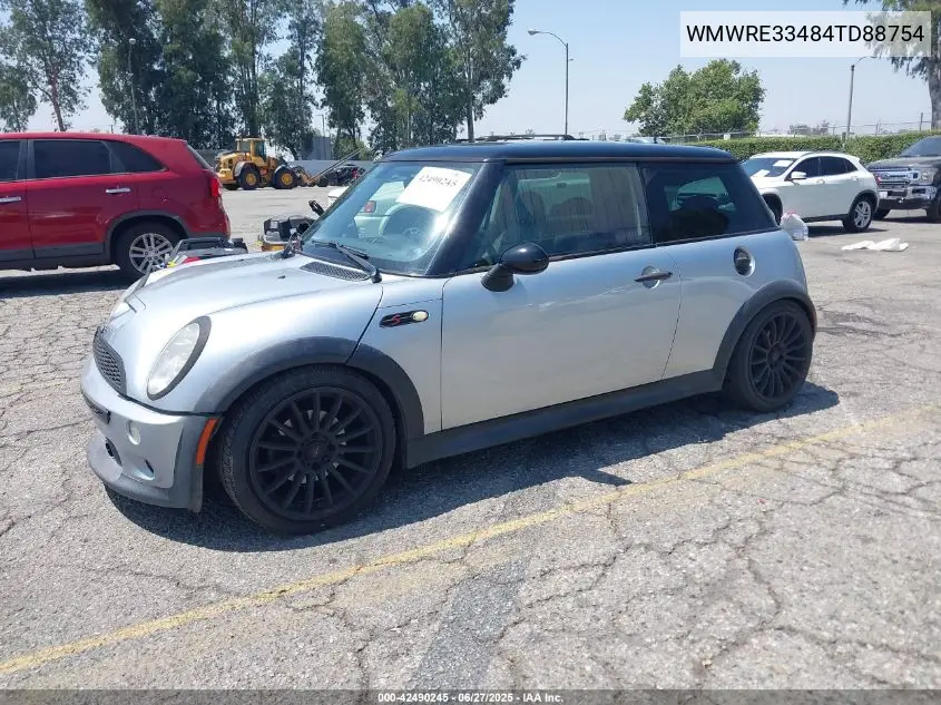 2004 Mini Cooper S VIN: WMWRE33484TD88754 Lot: 42490245