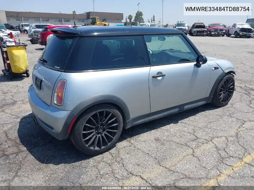 2004 Mini Cooper S VIN: WMWRE33484TD88754 Lot: 42490245
