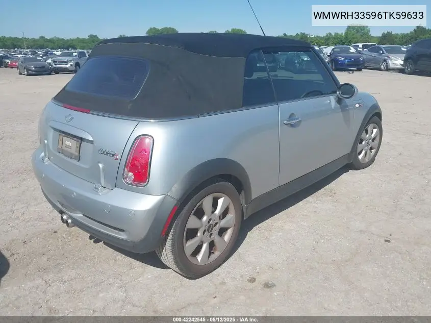 2006 Mini Cooper S VIN: WMWRH33596TK59633 Lot: 42242545