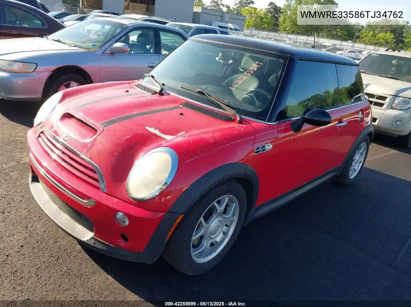 2006 Mini Cooper S VIN: WMWRE33586TJ34762 Lot: 42255599