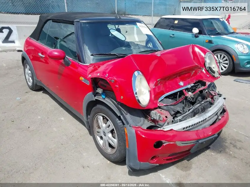 2007 Mini Cooper VIN: WMWRF335X7TG16764 Lot: 42258381