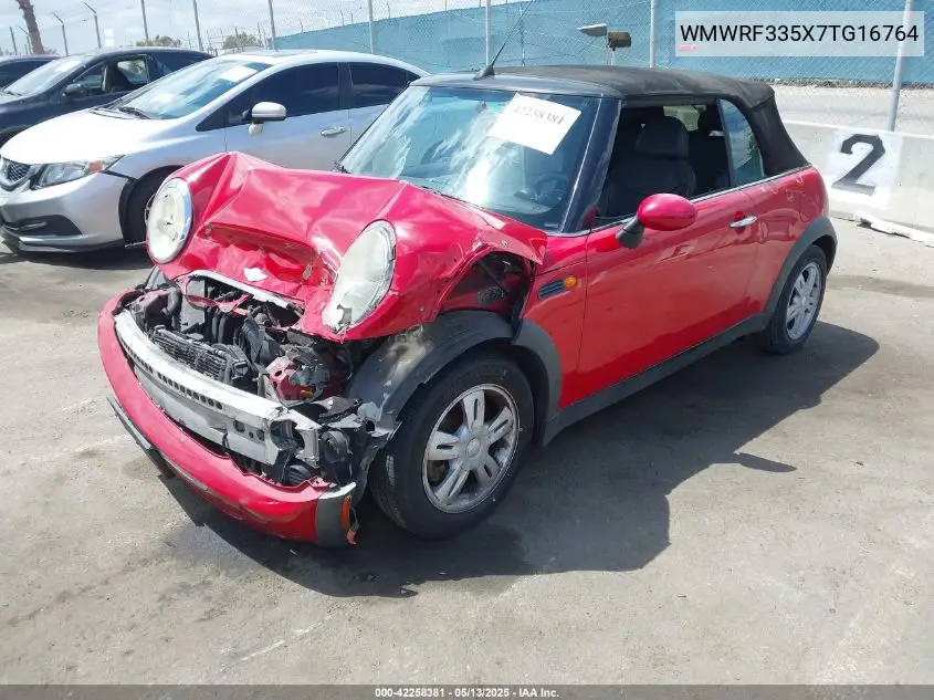 2007 Mini Cooper VIN: WMWRF335X7TG16764 Lot: 42258381