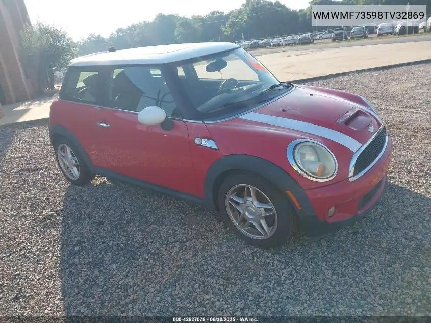 2008 Mini Cooper S VIN: WMWMF73598TV32869 Lot: 42627078