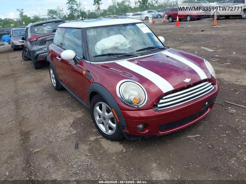 2009 Mini Cooper VIN: WMWMF33599TW72771 Lot: 42225326