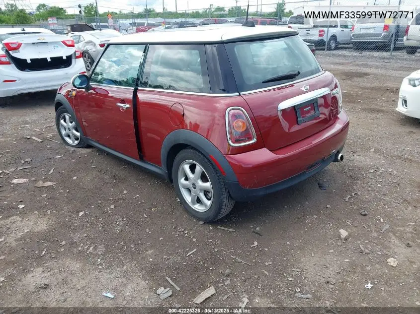 2009 Mini Cooper VIN: WMWMF33599TW72771 Lot: 42225326