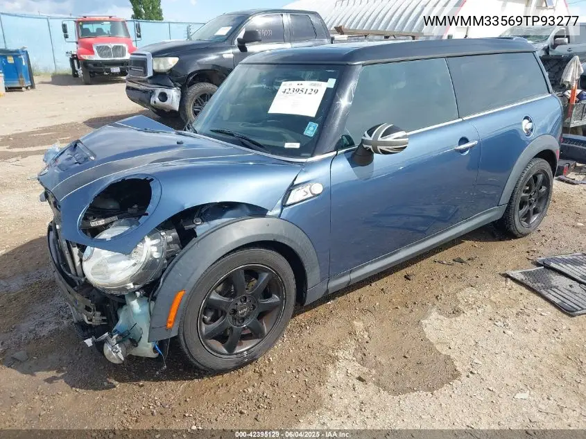 2009 Mini Cooper S Clubman VIN: WMWMM33569TP93277 Lot: 42395129