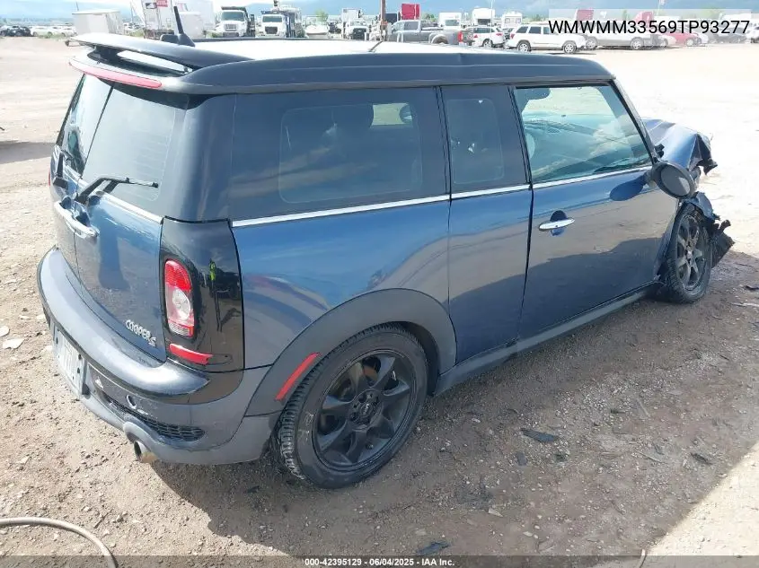 2009 Mini Cooper S Clubman VIN: WMWMM33569TP93277 Lot: 42395129