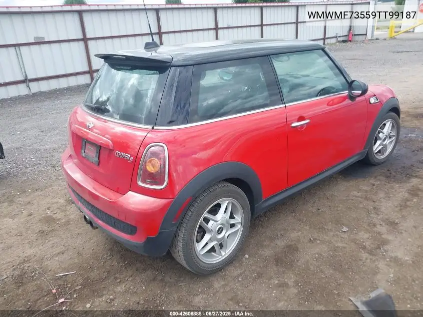 2009 Mini Cooper S VIN: WMWMF73559TT99187 Lot: 42608885