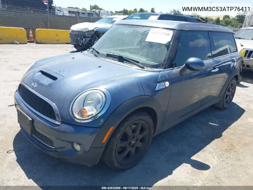 2010 Mini Cooper S Clubman VIN: WMWMM3C53ATP76411 Lot: 42532268