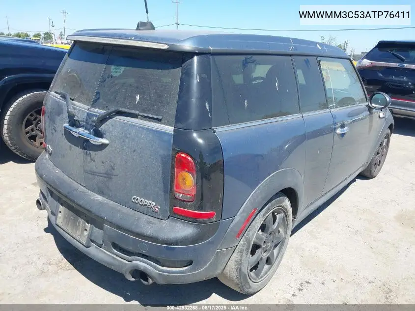 2010 Mini Cooper S Clubman VIN: WMWMM3C53ATP76411 Lot: 42532268