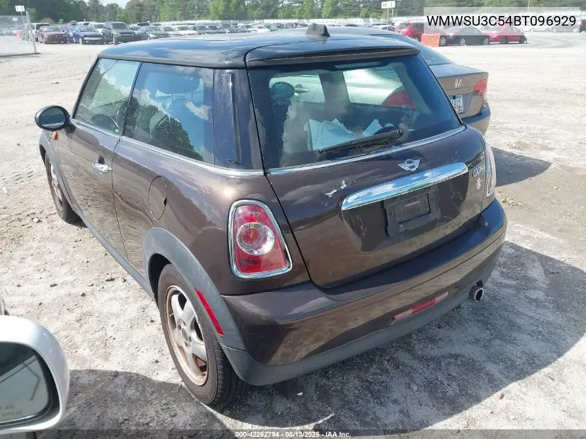 2011 Mini Cooper VIN: WMWSU3C54BT096929 Lot: 42262794