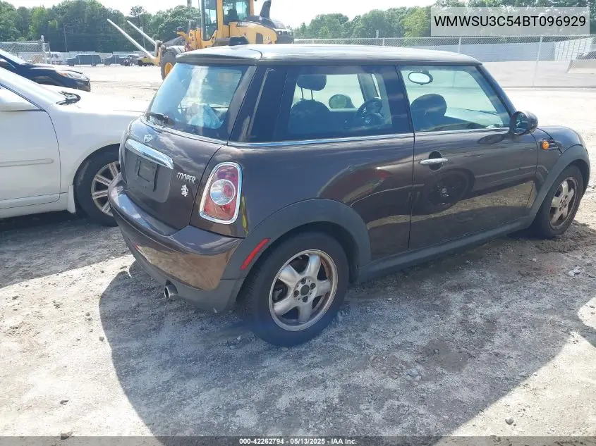 2011 Mini Cooper VIN: WMWSU3C54BT096929 Lot: 42262794