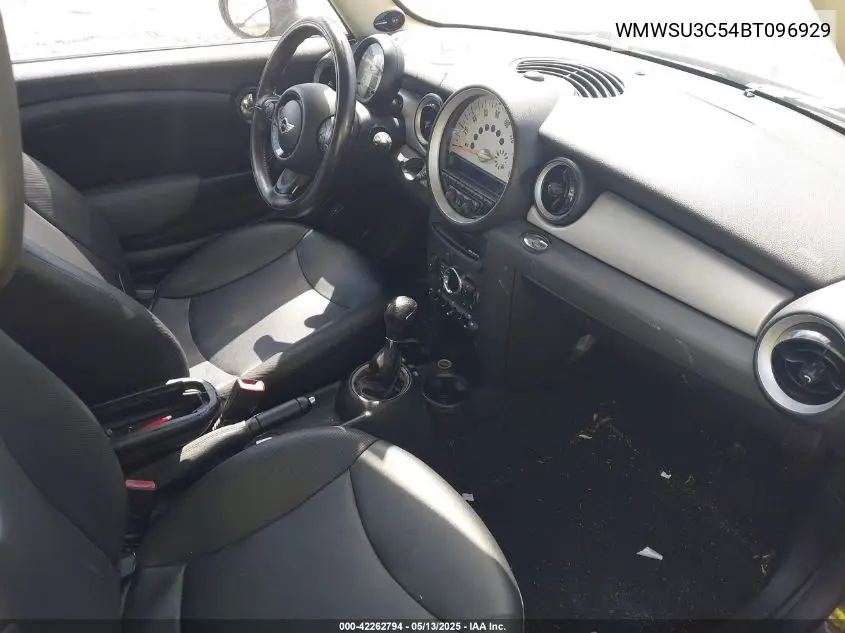 2011 Mini Cooper VIN: WMWSU3C54BT096929 Lot: 42262794