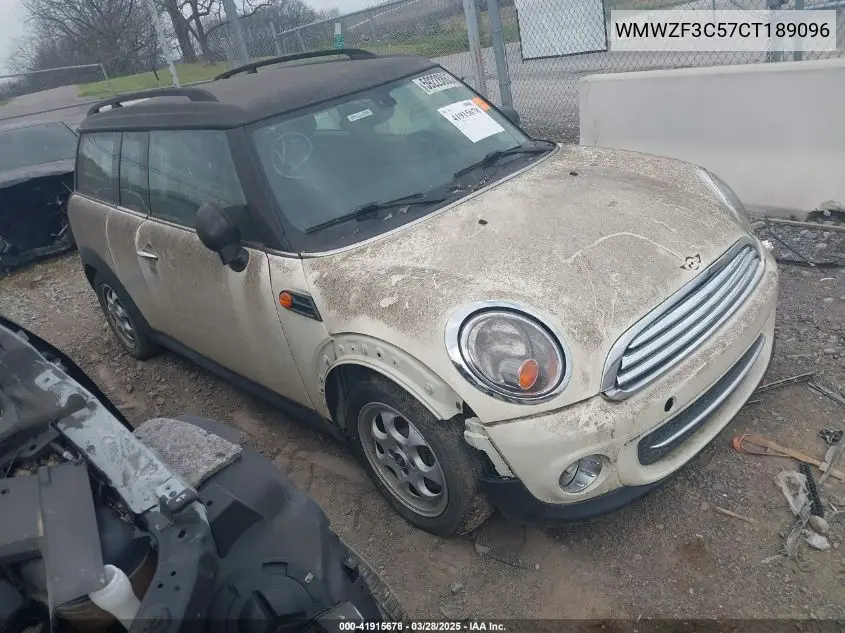 2012 Mini Cooper Clubman VIN: WMWZF3C57CT189096 Lot: 41915678