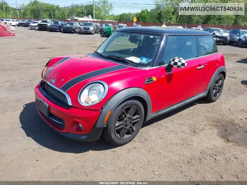 2012 Mini Cooper VIN: WMWSU3C56CT540636 Lot: 42235949
