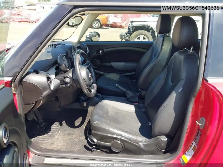 2012 Mini Cooper VIN: WMWSU3C56CT540636 Lot: 42235949