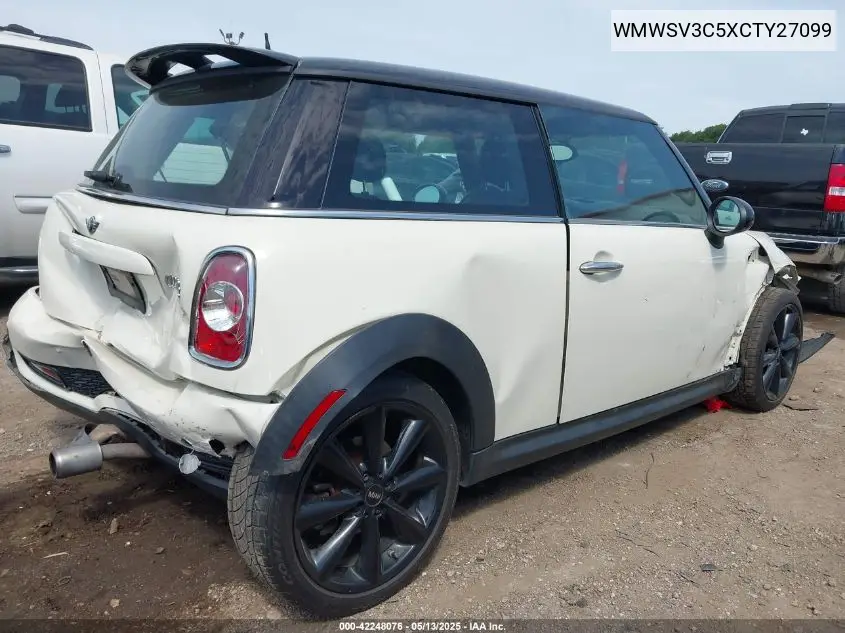 wmwsv3c5xcty27099 WMWSV3C5XCTY27099 2012 Mini Cooper S