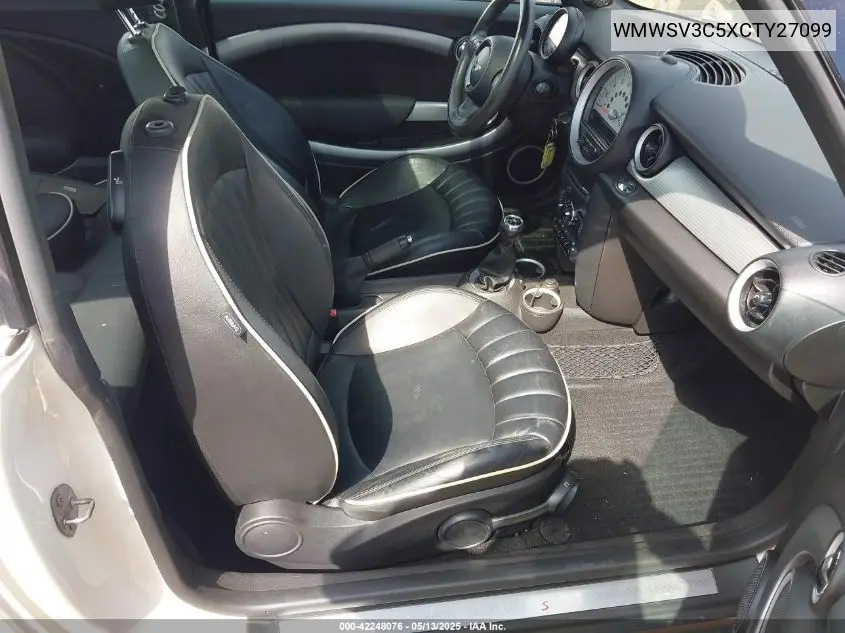 wmwsv3c5xcty27099 WMWSV3C5XCTY27099 2012 Mini Cooper S