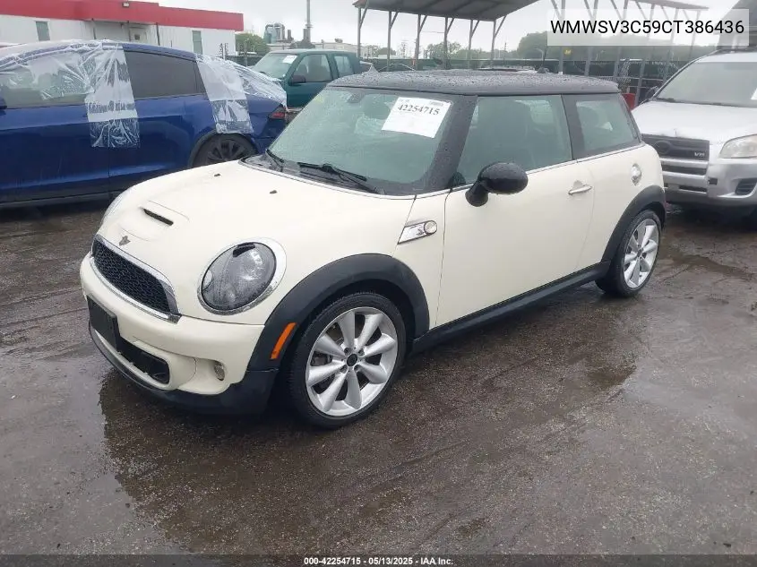 2012 Mini Cooper S VIN: WMWSV3C59CT386436 Lot: 42254715