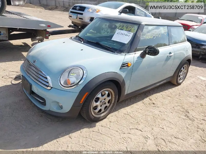 2012 Mini Cooper VIN: WMWSU3C5XCT258709 Lot: 42265461