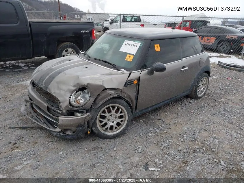 2013 Mini Hardtop Cooper VIN: WMWSU3C56DT373292 Lot: 41369305