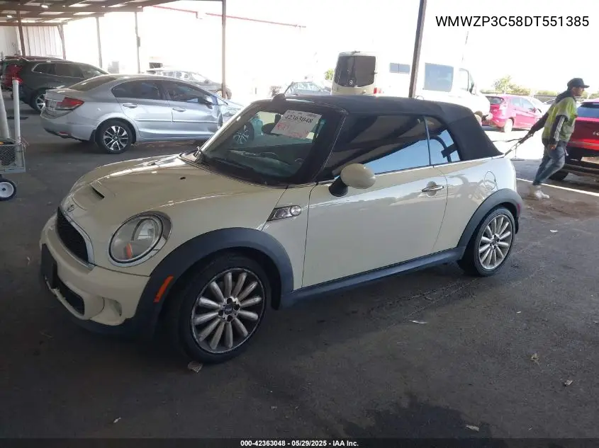 2013 Mini Convertible Cooper S VIN: WMWZP3C58DT551385 Lot: 42363048