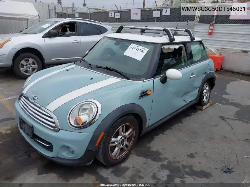 2013 Mini Hardtop Cooper VIN: WMWSU3C50DT546031 Lot: 42542290