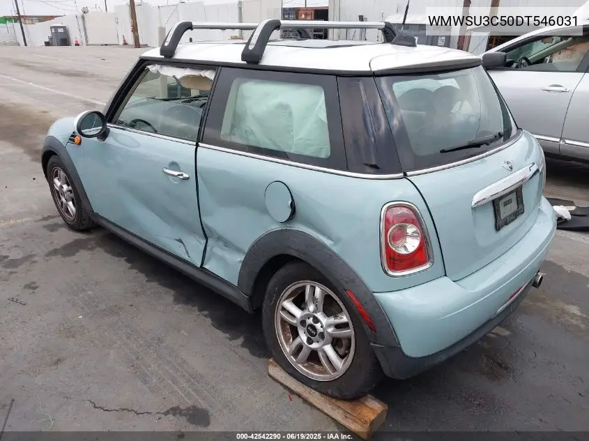 2013 Mini Hardtop Cooper VIN: WMWSU3C50DT546031 Lot: 42542290