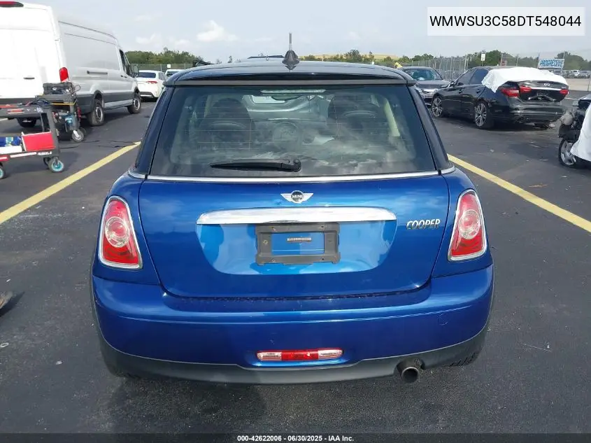 2013 Mini Cooper Cooper VIN: WMWSU3C58DT548044 Lot: 42622006