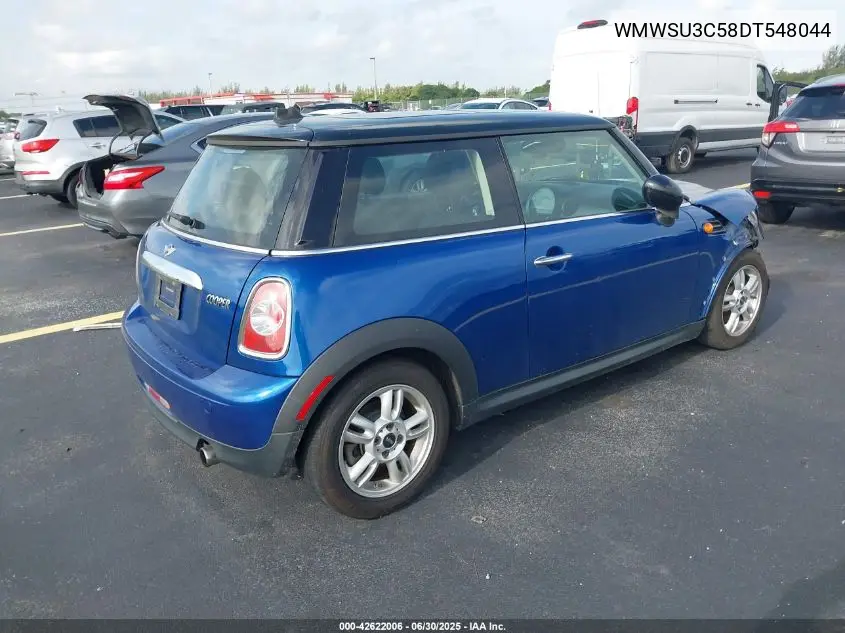 2013 Mini Cooper Cooper VIN: WMWSU3C58DT548044 Lot: 42622006