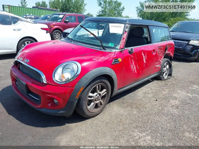 2014 Mini Clubman Cooper VIN: WMWZF3C51ET491969 Lot: 42542820