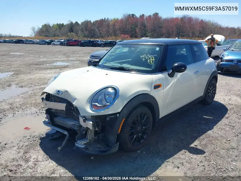 2015 Mini Cooper VIN: WMWXM5C59F3A57019 Lot: 12306182