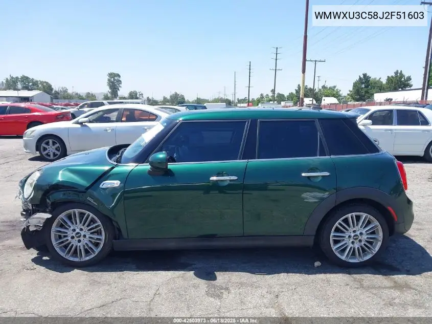 2018 Mini Hardtop Cooper S VIN: WMWXU3C58J2F51603 Lot: 42503973