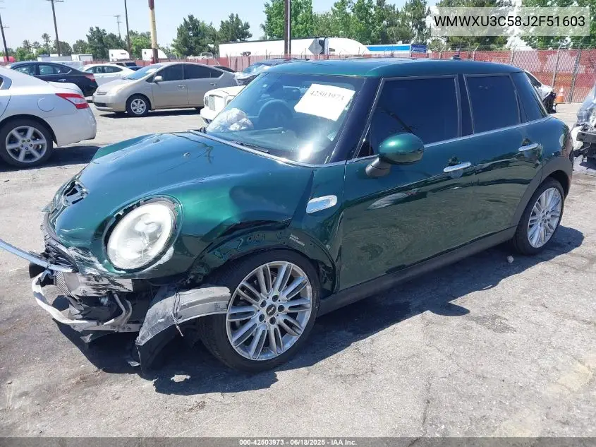2018 Mini Hardtop Cooper S VIN: WMWXU3C58J2F51603 Lot: 42503973