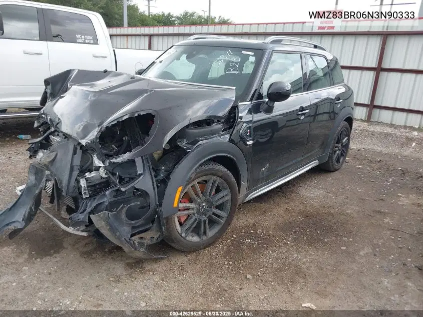 2022 Mini Cooper S Countryman All4 VIN: WMZ83BR06N3N90333 Lot: 42629529