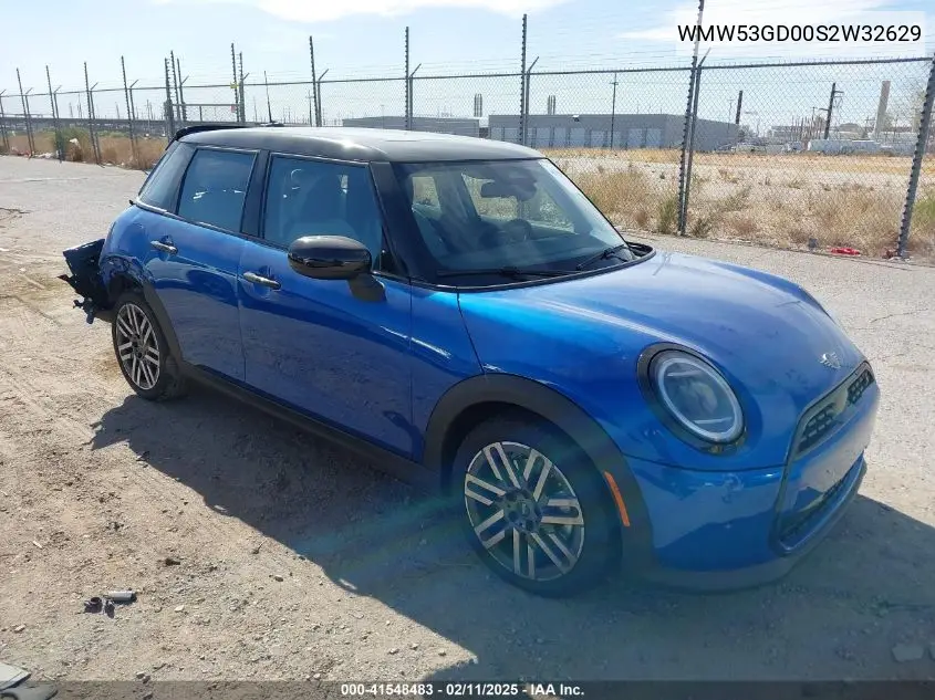 2025 Mini Hardtop Cooper S VIN: WMW53GD00S2W32629 Lot: 41548483