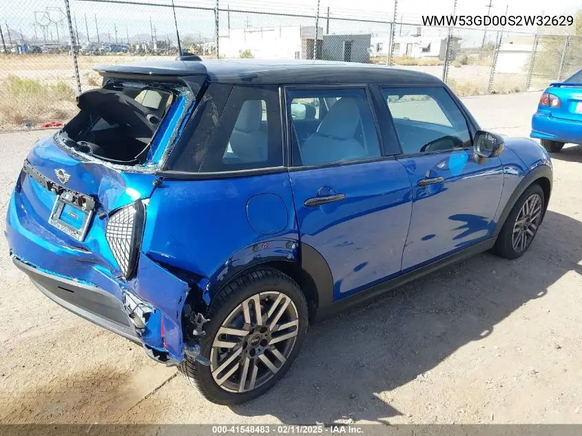 2025 Mini Hardtop Cooper S VIN: WMW53GD00S2W32629 Lot: 41548483