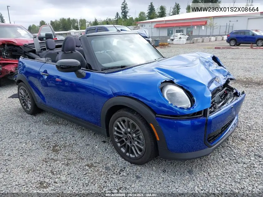2025 Mini Convertible Cooper S VIN: WMW23GX01S2X08664 Lot: 42506008