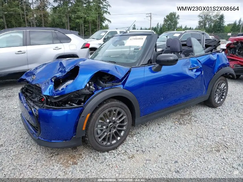 2025 Mini Convertible Cooper S VIN: WMW23GX01S2X08664 Lot: 42506008
